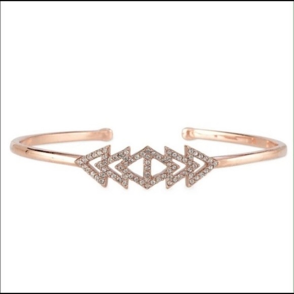 Stella & Dot Pave Triangle Cuff bracelet - Picture 2 of 6